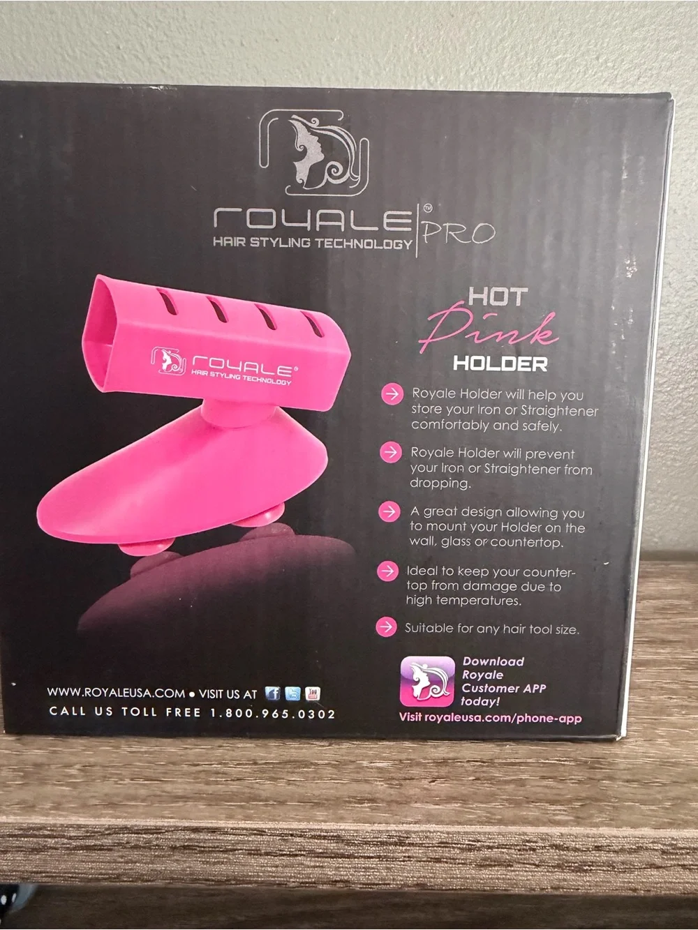 Straightener Holder-hot pink